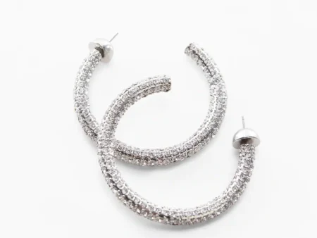 Mesh flower earrings