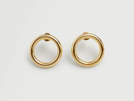 Embossed hoop earrings